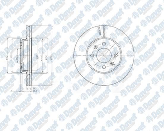 DELPHI BG4096 Fren Diski On Havali 256-4 Accent Era 07-11 I20 08-11 Rio 05-11
